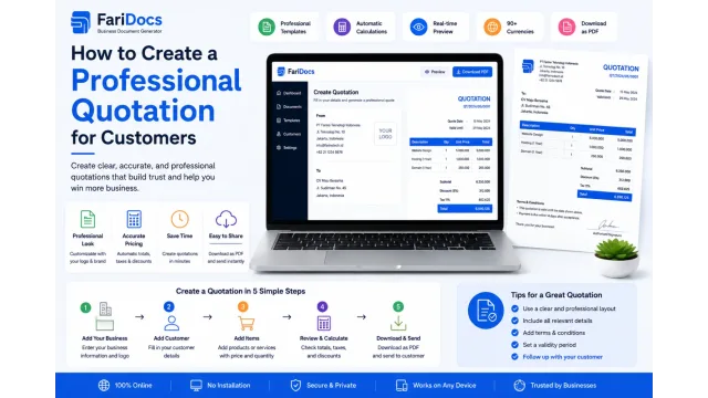 Cara Membuat Quotation Profesional untuk Customer