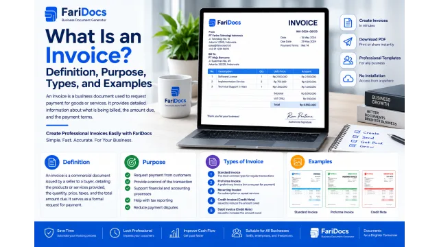 Apa Itu Invoice? Pengertian, Fungsi, Jenis, dan Contohnya
