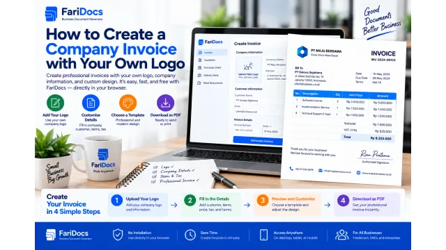 Cara Membuat Invoice Perusahaan dengan Logo Sendiri